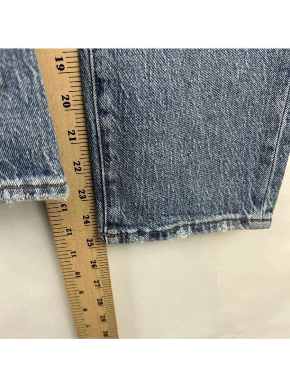 Madewell Womens High Rise Classic Straight Leg Jeans Size 25 Blue Preppy Casual - Picture 7 of 16